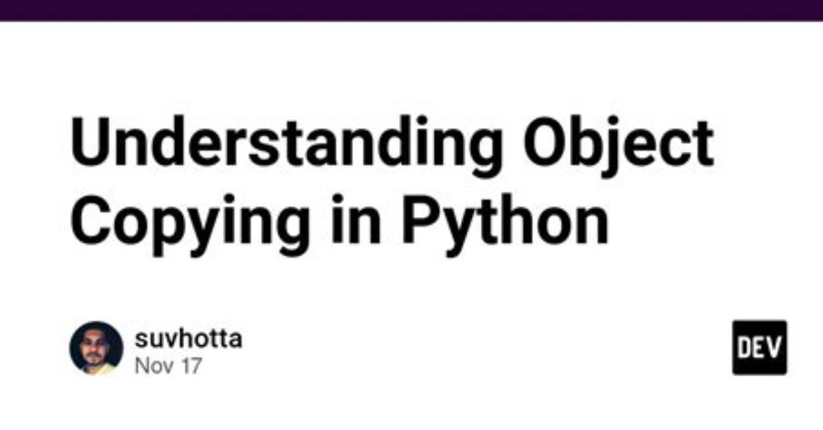 Python Prevent Copying Object as Reference