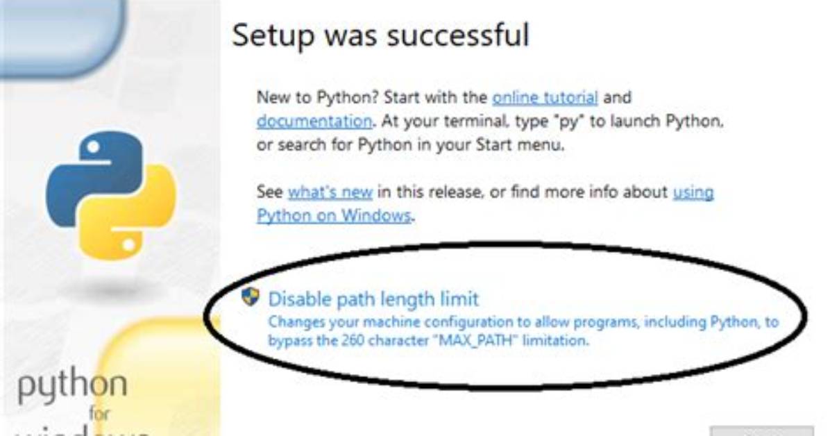 Python Setup Disabling Path Length Limit Pros and Cons?