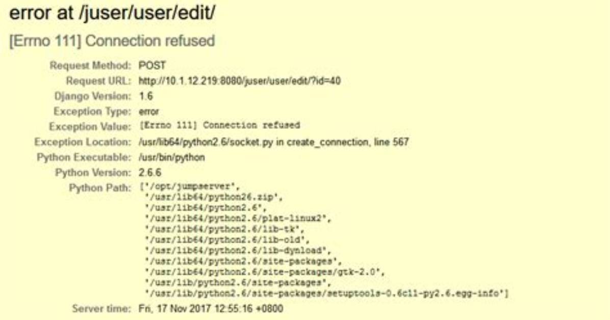 Python Socket. Error: [Errno 111] Connection Refused