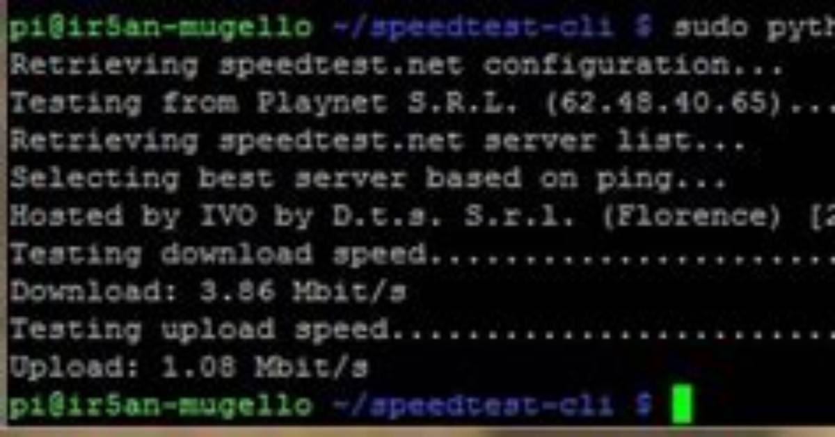 Python Speedtest. Py Failing to Connect to Internet When Run from Cron