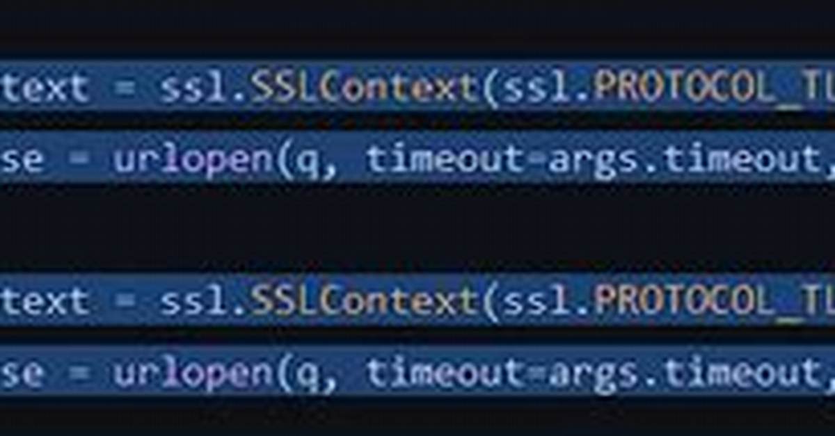 Python3 "Deprecationwarning: Ssl. Protocol_Tlsv1_2 Is Deprecated Sslcontext = Ssl. Sslcontext(Ssl. Protocol_Tlsv1_2)" Error