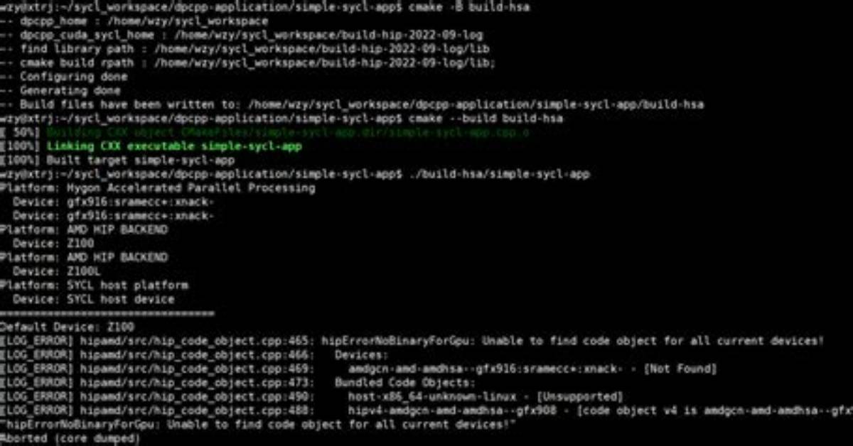 Pytorch "Hiperrornobinaryforgpu: Unable to Find Code Object for All Current Devices!"