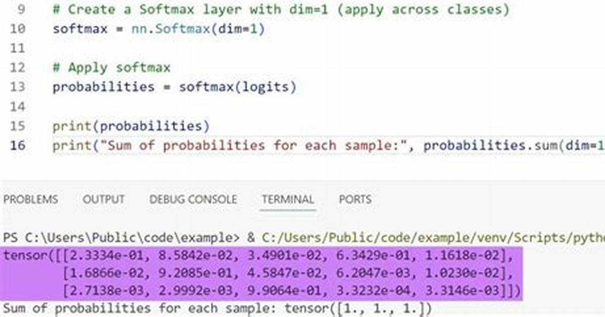 Pytorch Softmax: What Dimension to Use?