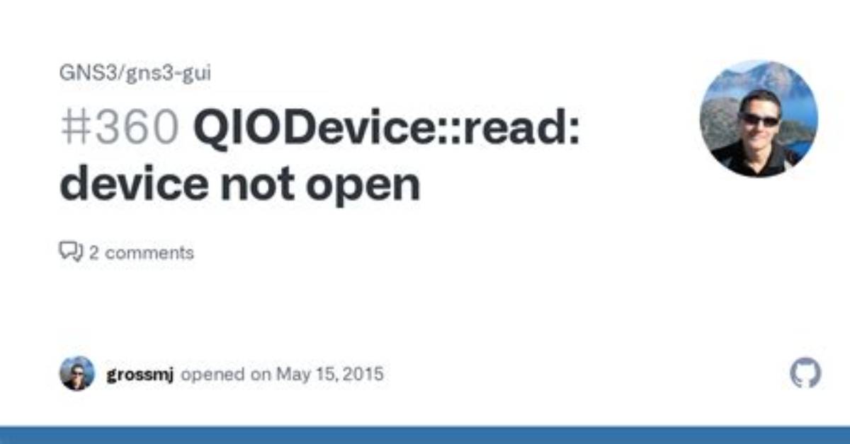 Qiodevice: :Read: Device Not Open