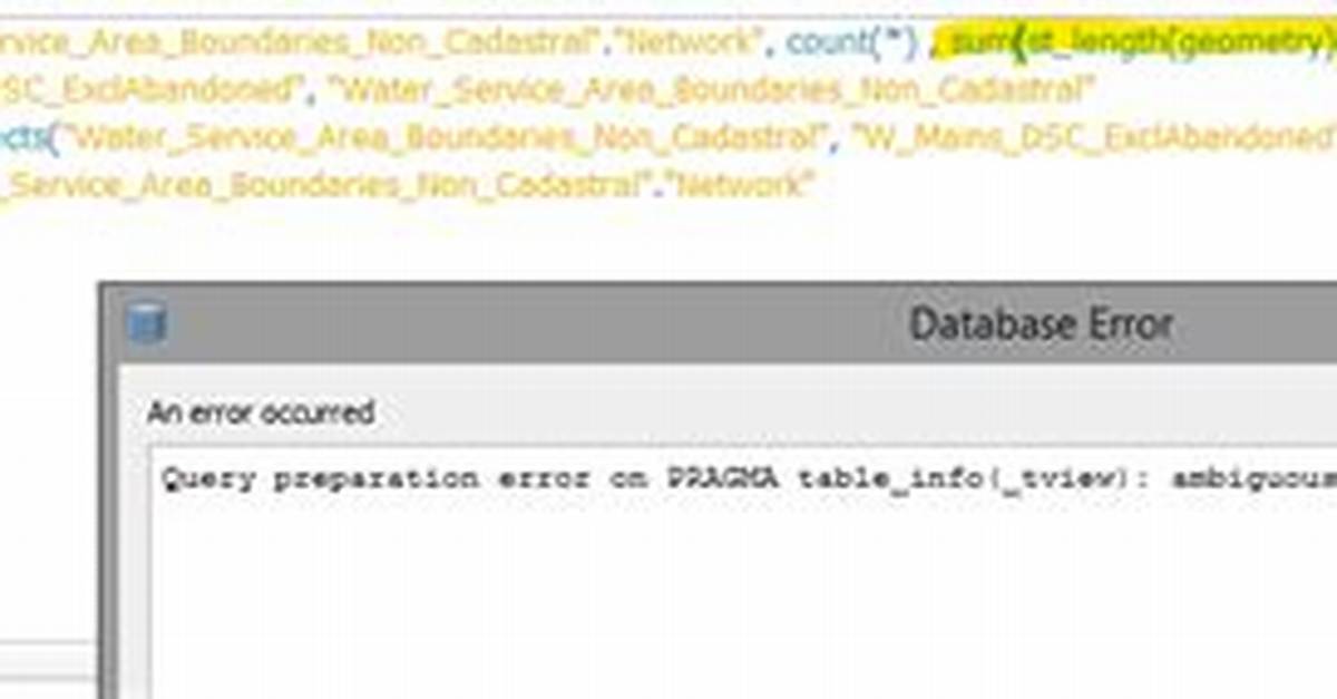 Query Error with Ambiguous Column Name in Sql
