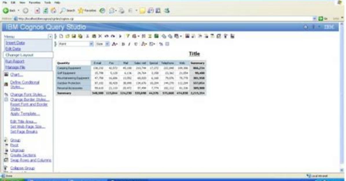 Query Studio and Report Studio Comparison - Documentation for Bmc Decision Support for Server Automation 8.5