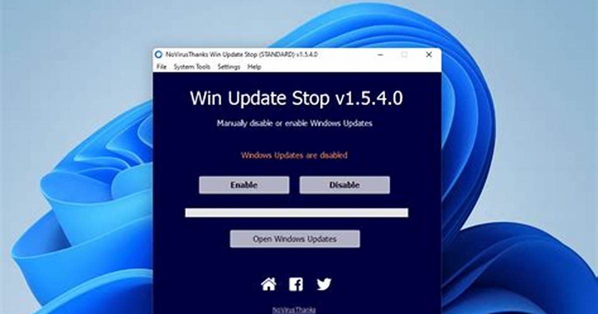 Question: Can I Stop a Windows Update?