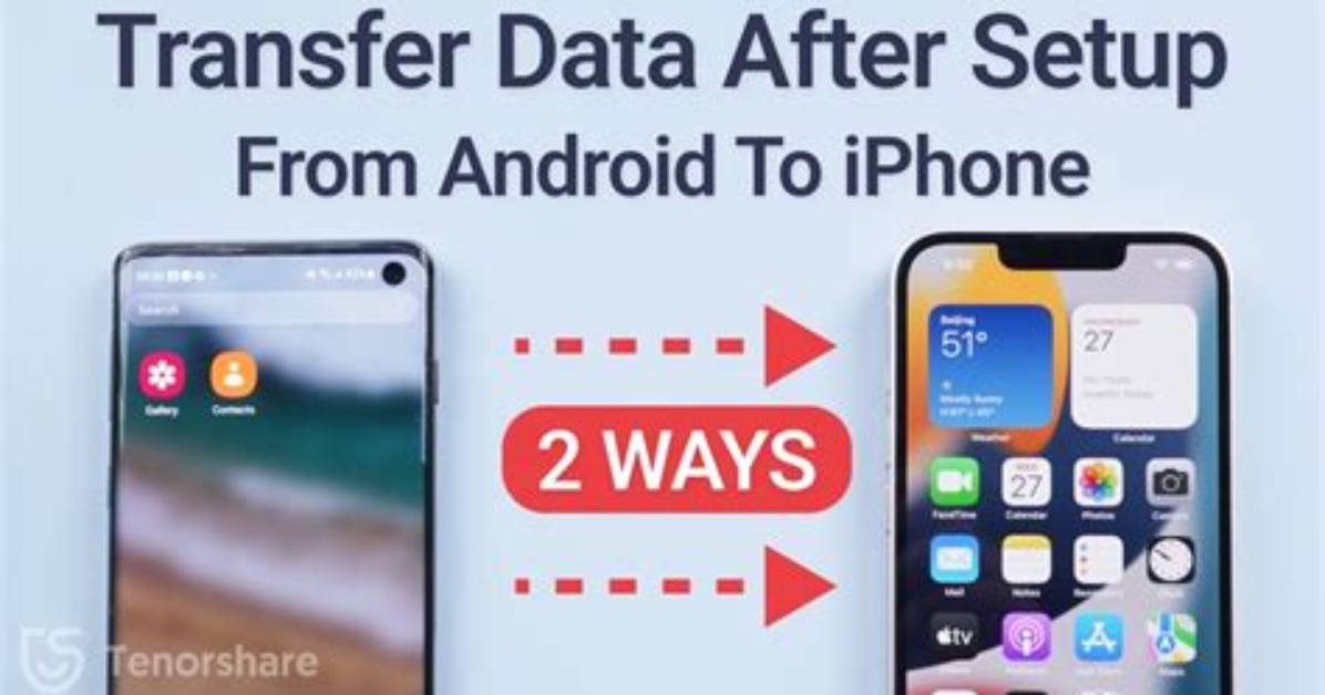 Question: Can I Transfer Android to iOS After Setup?