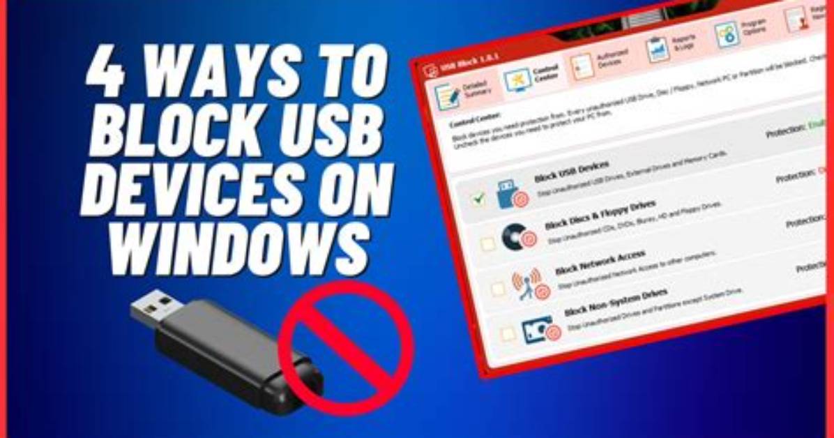 Question: How Do I Block a Usb Drive in Windows 7?