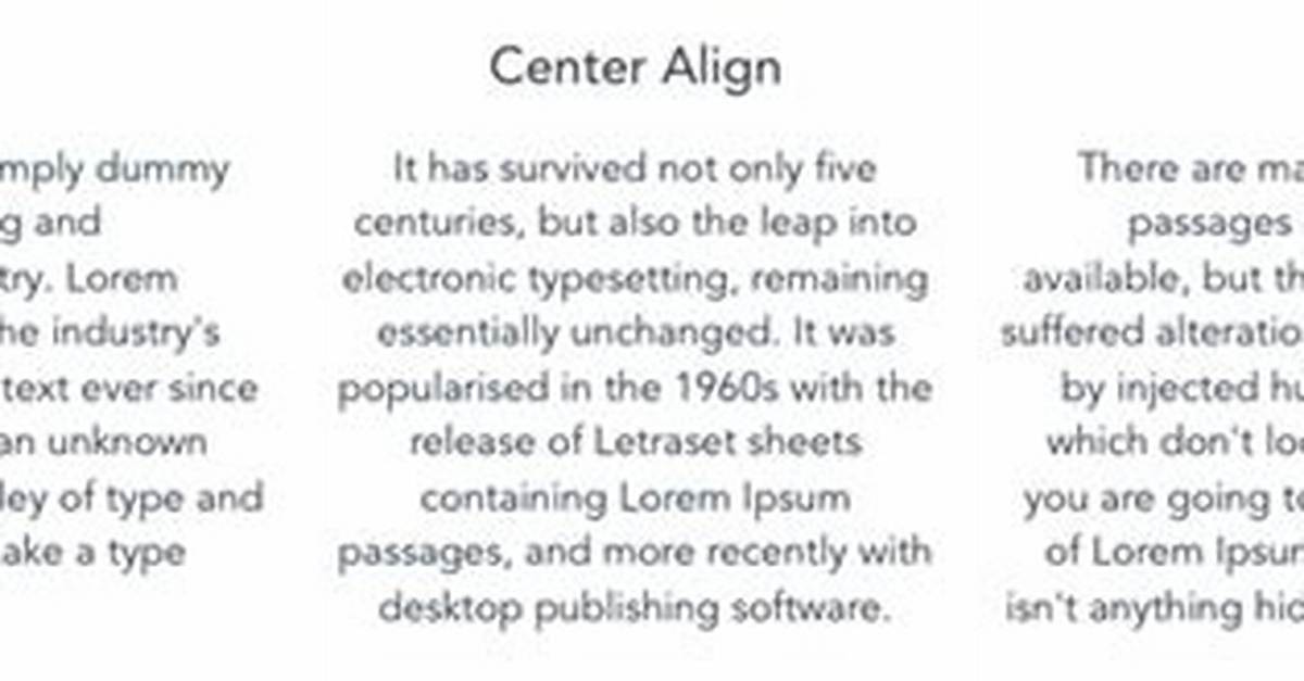 Question: How Do I Center Align Text in Illustrator Cc?