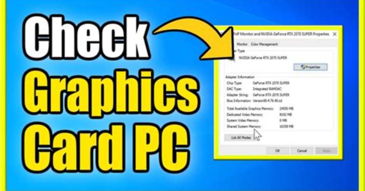 Question: How Do I Check My Graphics Card Windows 7 Nvidia?