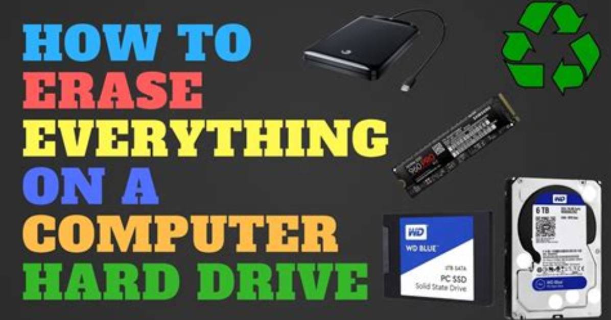 Question: How Do I Erase Everything on My Computer Windows 7?