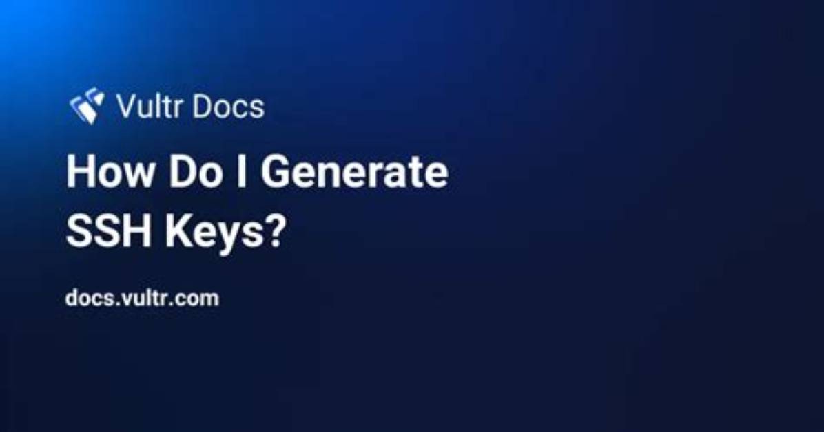 Question: How Do I Generate an Ssh Key for Azure Linux Vm?