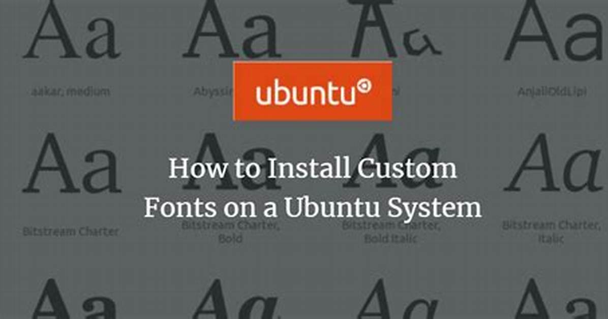 Question: How Do I Install Ubuntu Fonts on Windows?
