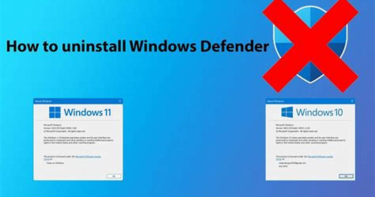 Question: How Do I Uninstall Windows Defender Vista?