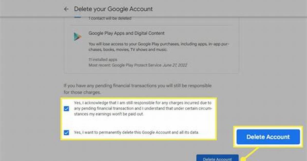 Question: How to Delete a Google Account on Android?