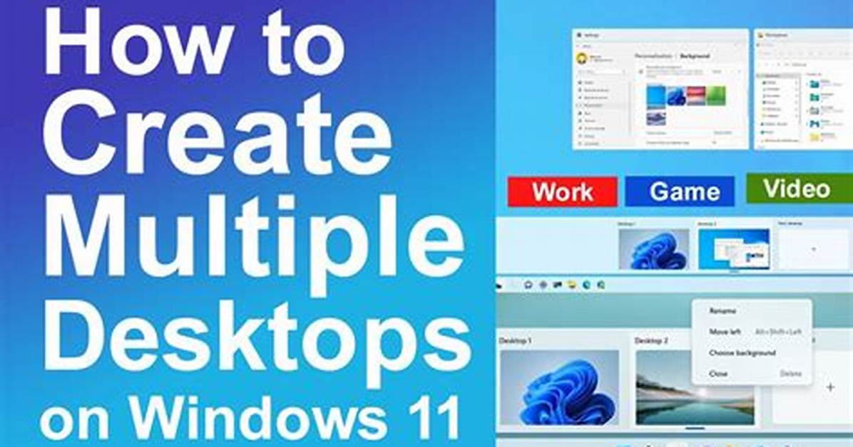 Question: How to Have Multiple Desktops on Windows 10?