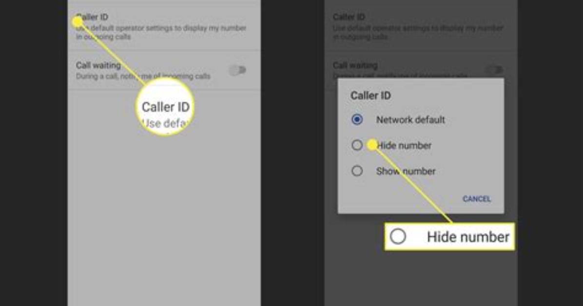 Question: How to Hide Number on Android?