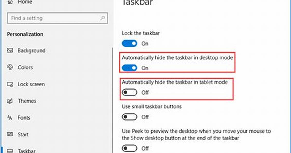 Question: How to Hide Taskbar in Fullscreen Windows 10?