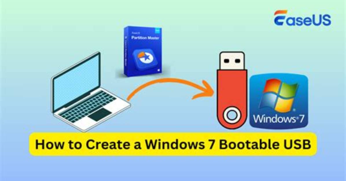 Question: How to Make Windows 7 Bootable Usb?