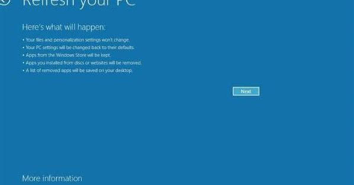 Question: How to Refresh Windows 7?