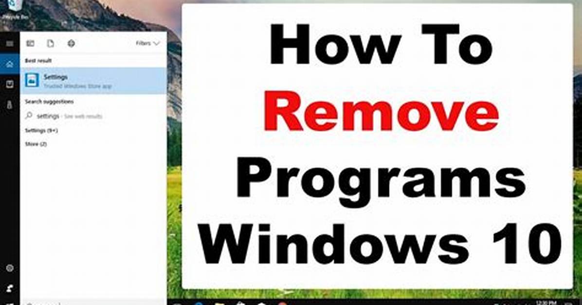 Question: How to Remove Programs from Windows 7?