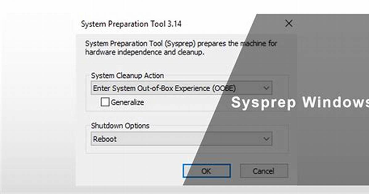 Question: How to Sysprep Windows 10?