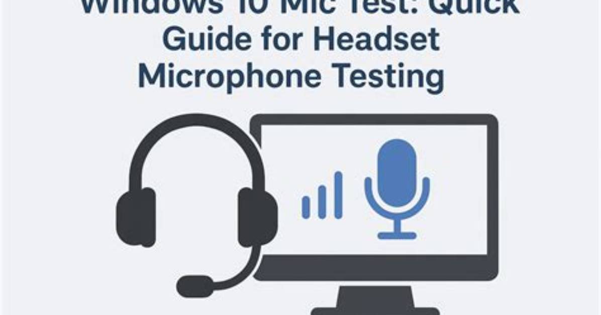 Question: How to Test Mic on Windows 10?