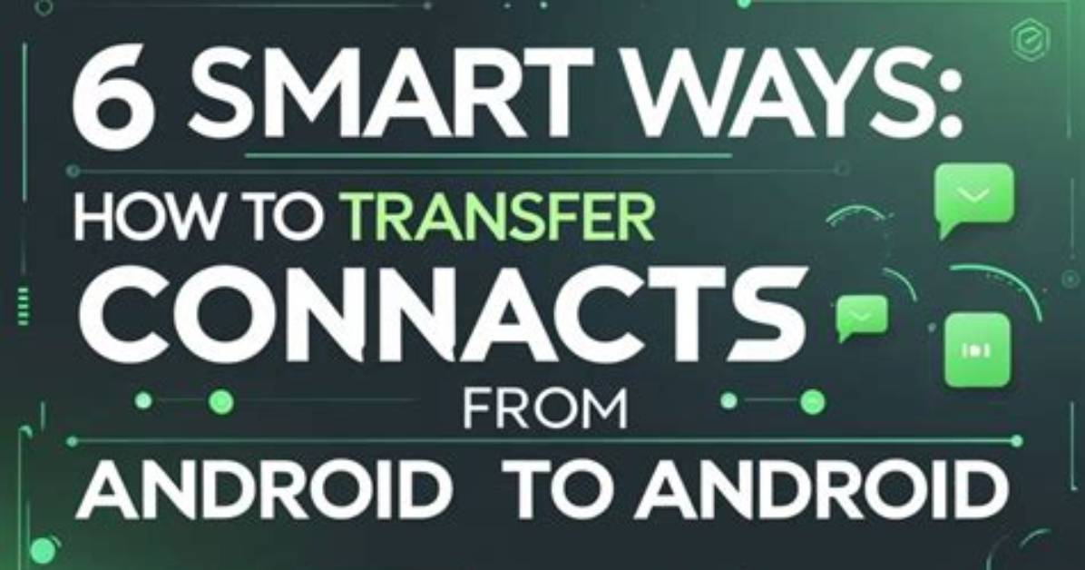 Question: How to Transfer Contacts from Android to Pc?