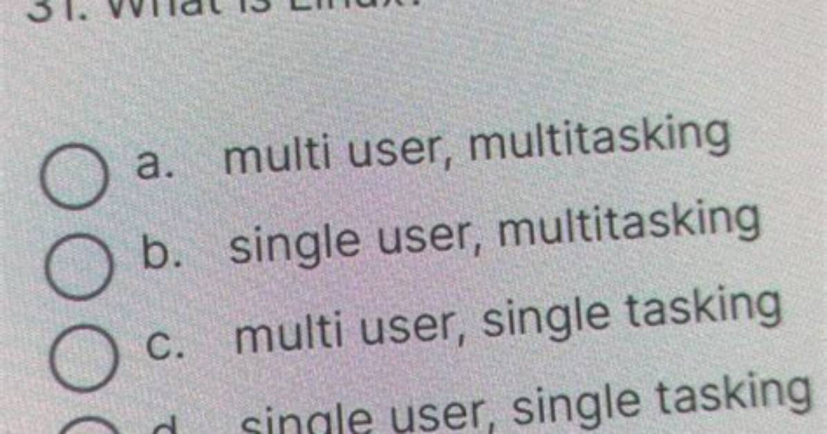 Question: Is Linux Multi Tasking?