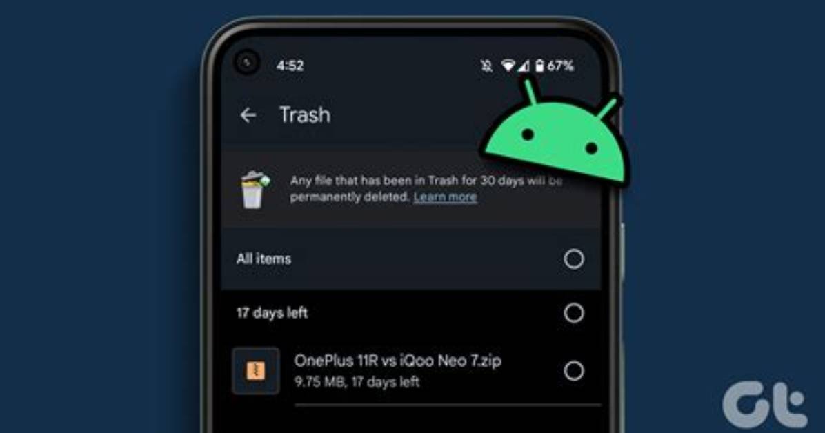 Question: Is There a Trash in Android?