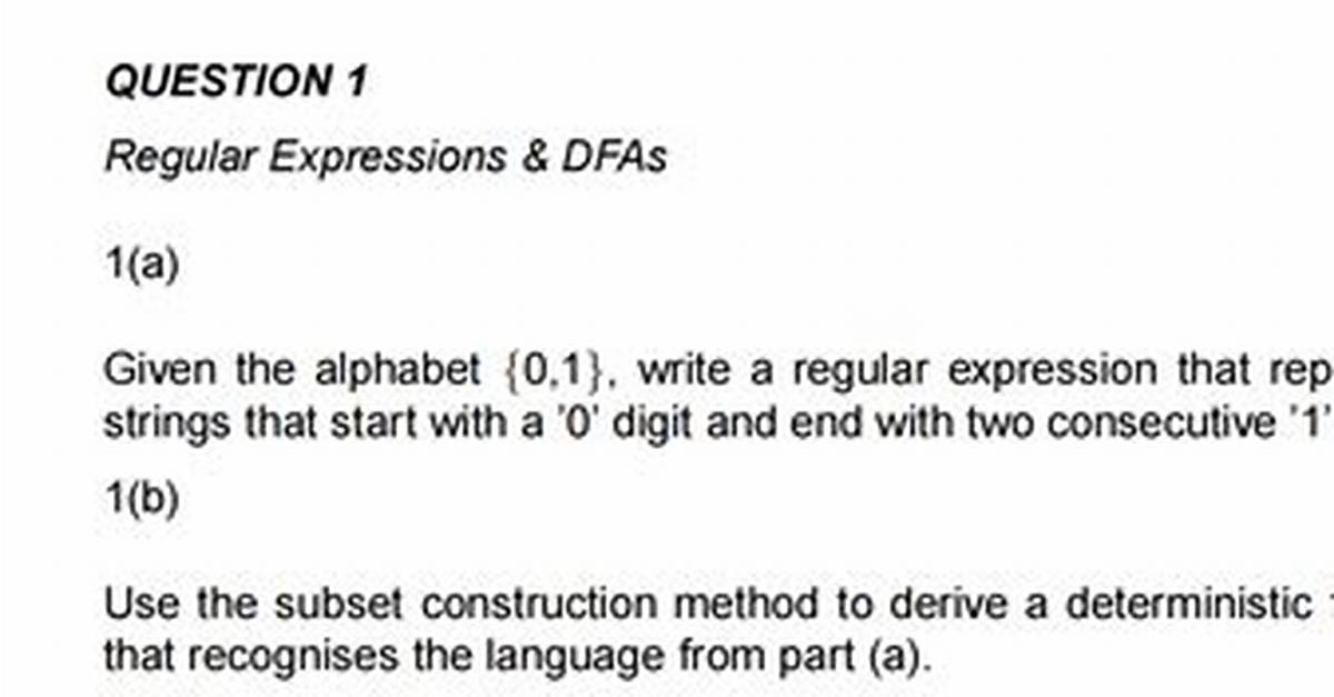 Question Marks in Regular Expressions