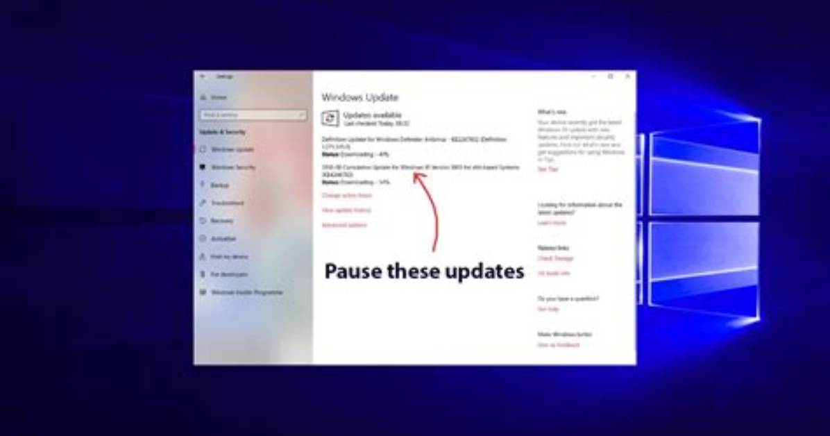 Question: Should I Pause Windows 10 Updates?