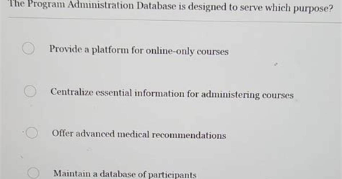 Question: What Is Database Administration Course?
