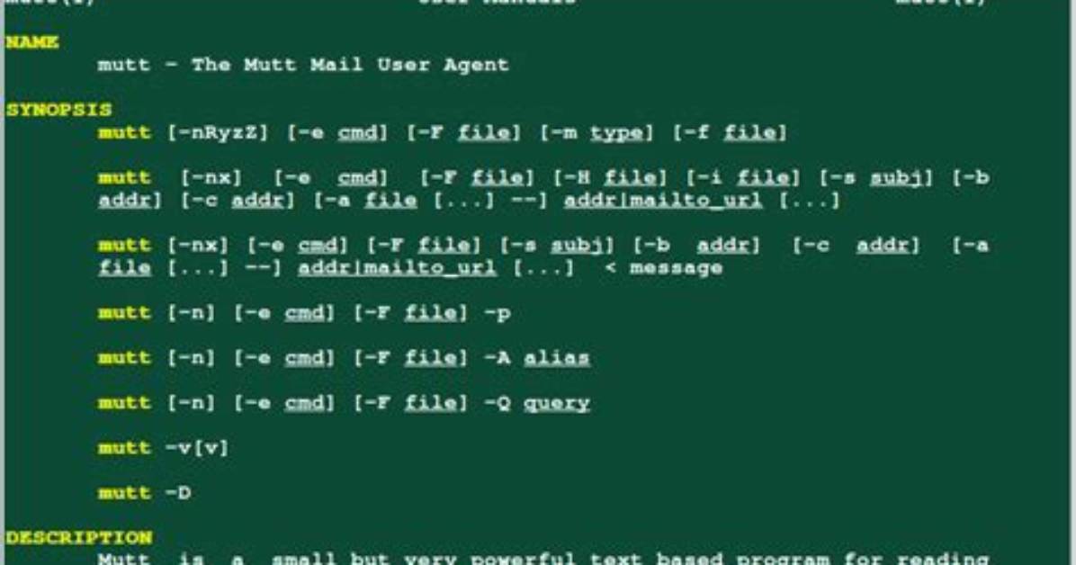 Question: What Is Mutt Command in Linux?
