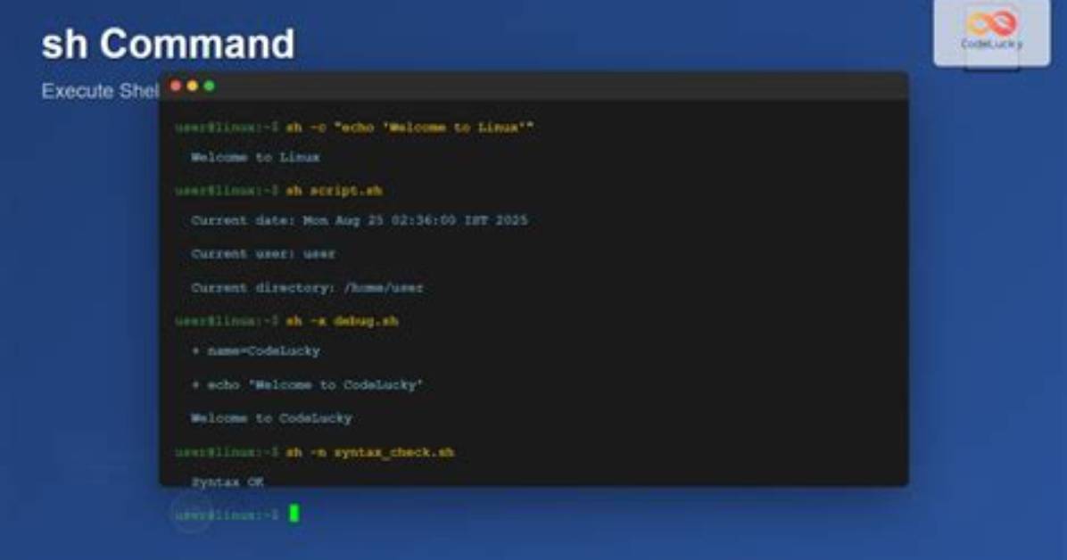 Question: What Is Sh in Linux Command?