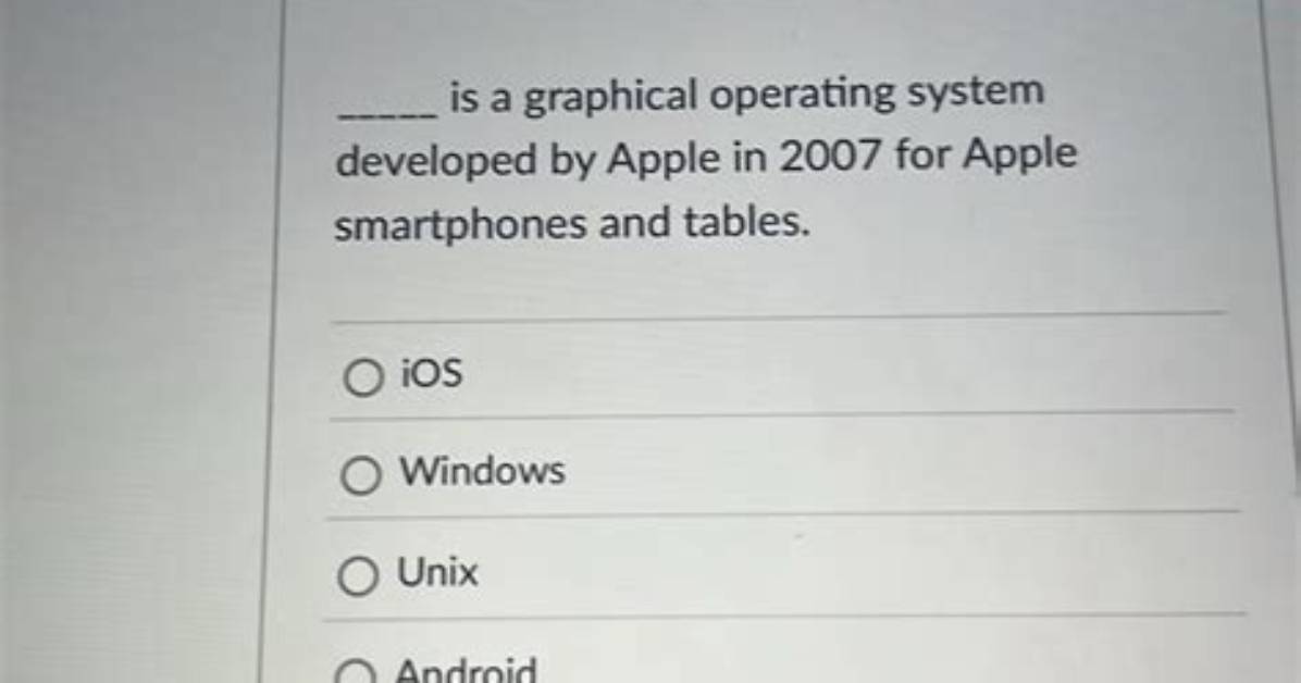 Question: What Is the Latest Apple Operating System?