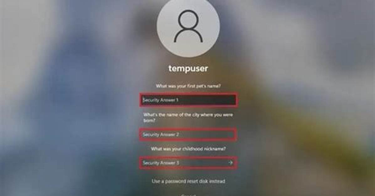 Question: What Is Windows Password?