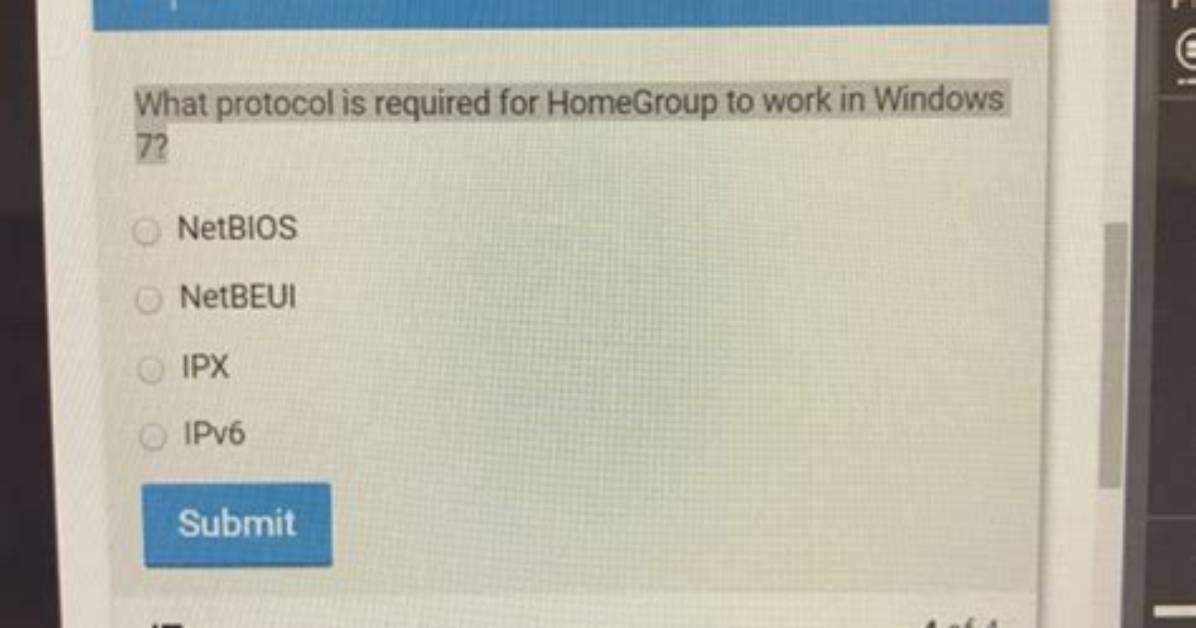 Question: What Protocol Is Required for Homegroup to Work in Windows 7?