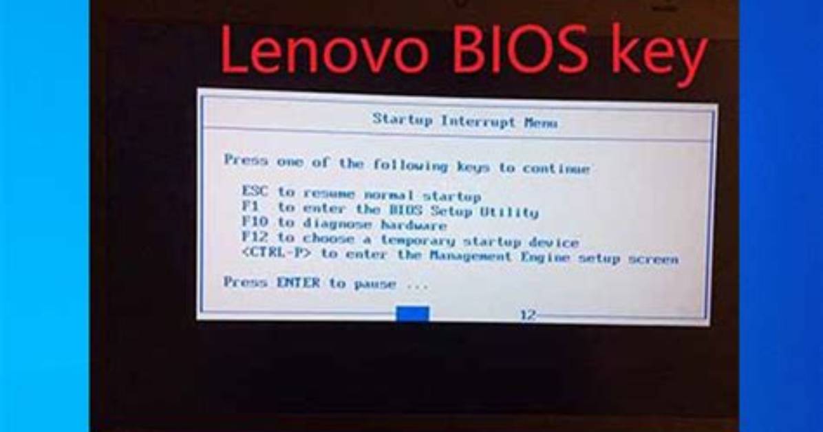 Question: Which Key Is Used for Bios Setup?