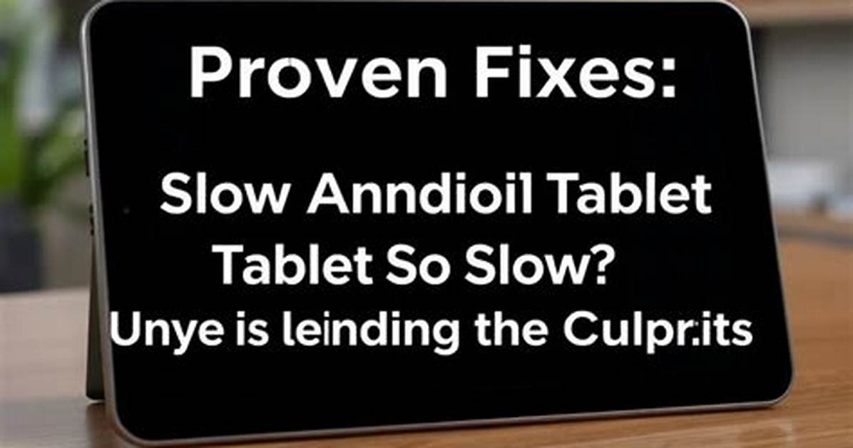 Question: Why Is My Android Tablet So Slow?