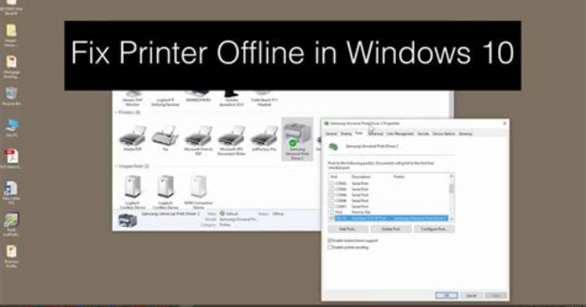 Question: Why Is My Printer Offline Windows 10?