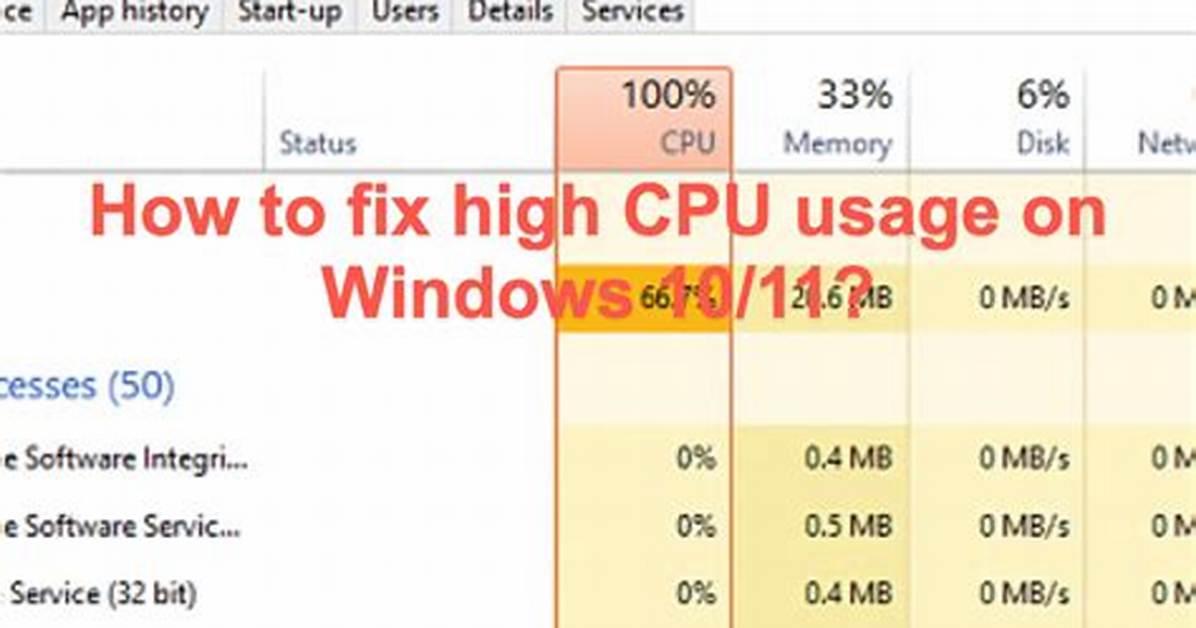 Question: Windows 10 High Cpu Usage When Idle?