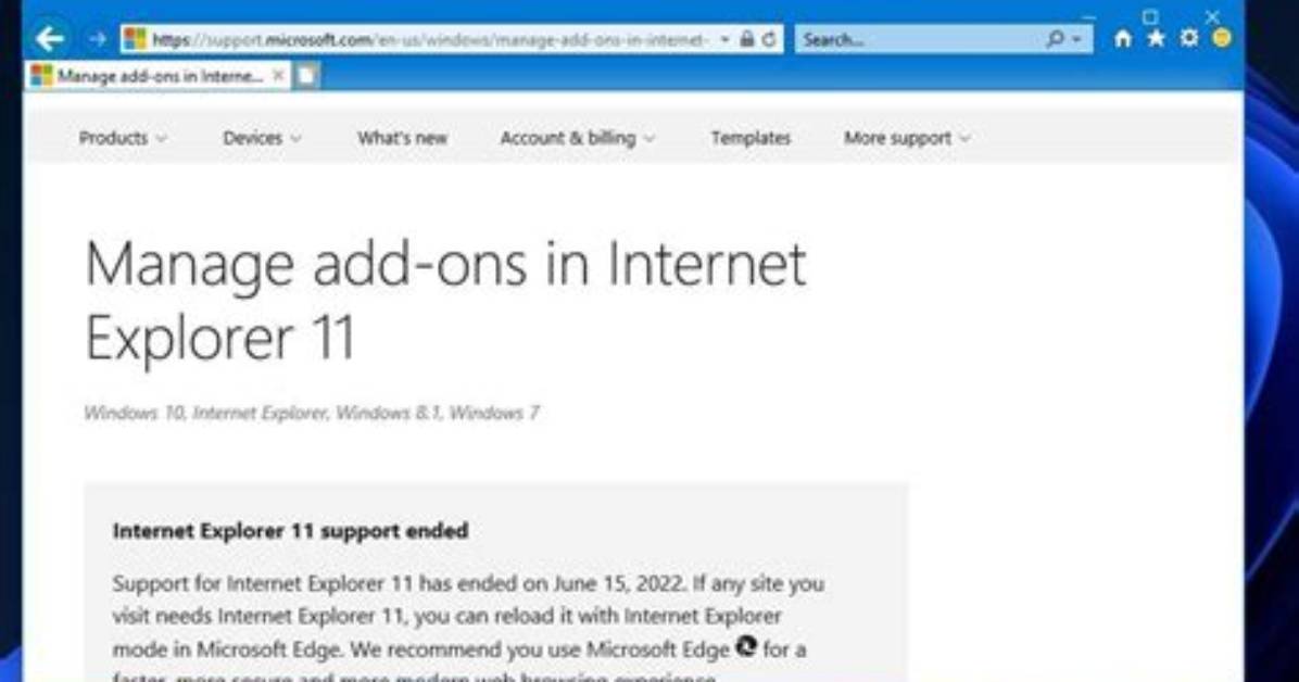 Quick Answer: Can Internet Explorer 11 Run on Windows 7?