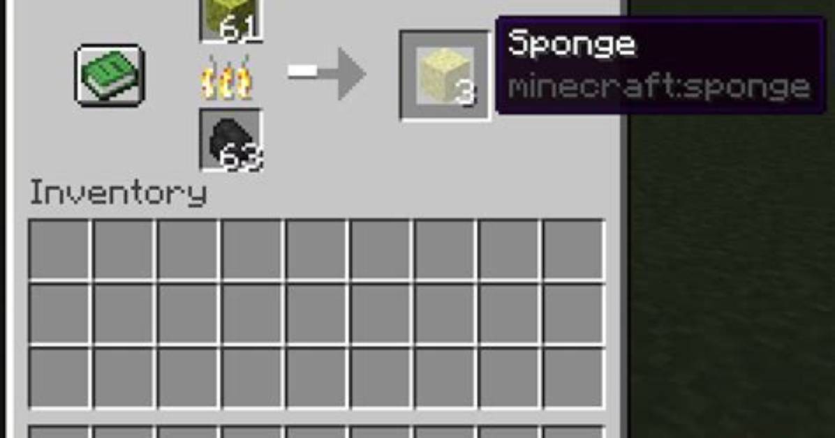 Quick Answer: Can You Craft Sponges in Minecraft