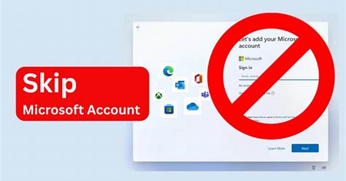 Quick Answer: Can You Skip Microsoft Account for Windows 10?