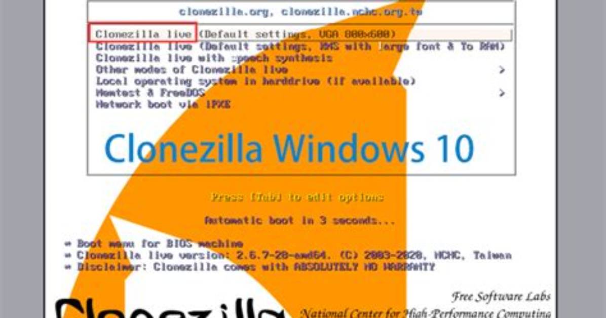 Quick Answer: Does Clonezilla Work on Windows 10?