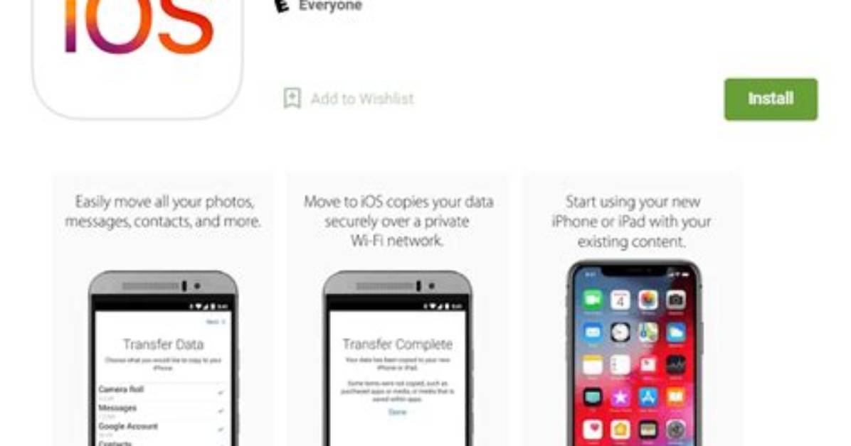 Quick Answer: Does Move to iOS Transfer Apps?