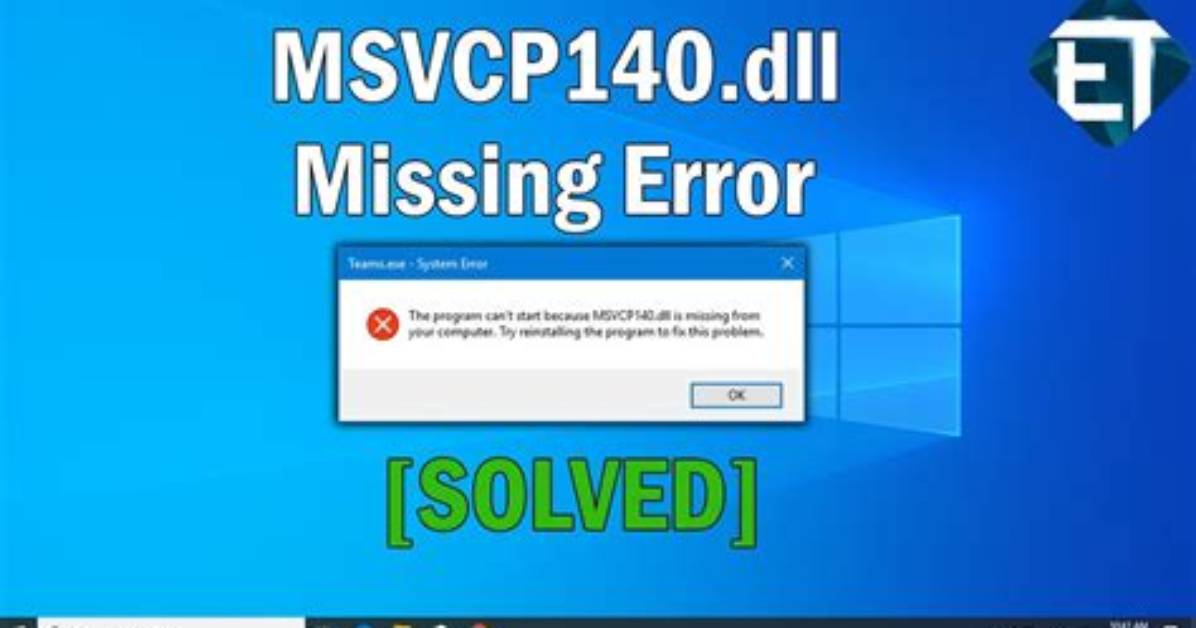 Quick Answer: How Do I Install Msvcp140 Dll on Windows 7?