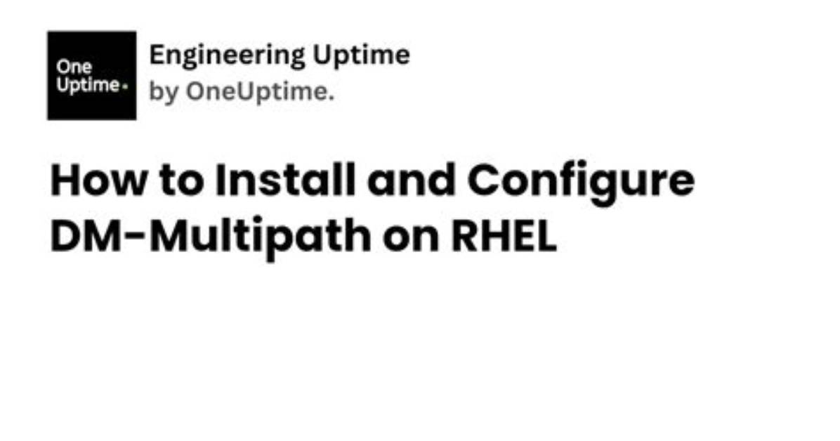 Quick Answer: How Install and Configure Multipath in Linux?
